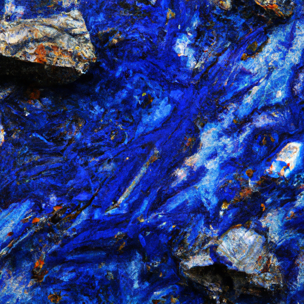 Pierre Azurite polie