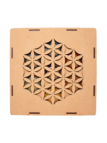 Coffret Galets 7 Chakras Fleur de vie 3