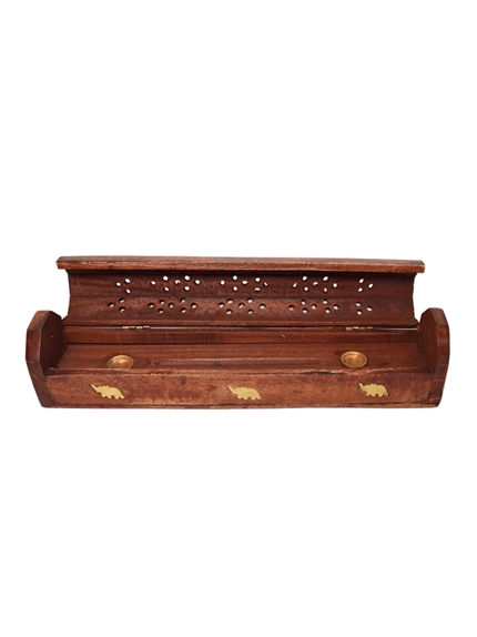 Boite Porte-encens en bois Eléphant 2