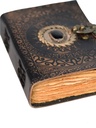 Grimoire en cuir Obsidienne noire - Petit Format 3