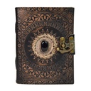 Grimoire en cuir Obsidienne noire - Petit Format 5