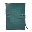 Grimoire en cuir Bleu Soleil - Petit Format 4