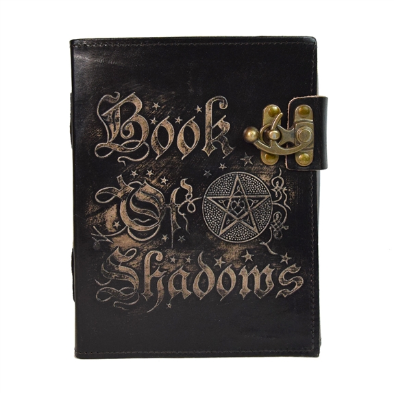 Grimoire en cuir Noir Pentacle - Petit Format 5