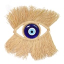 Suspension murale Raphia Oeil de Nazar 28 x 25 cm 3