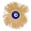Suspension murale Raphia Oeil de Nazar Rond 25 cm 3