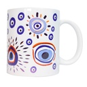 Tasse en céramique Oeil de Nazar Blanche 3