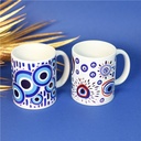 Tasse en céramique Oeil de Nazar Blanche 4