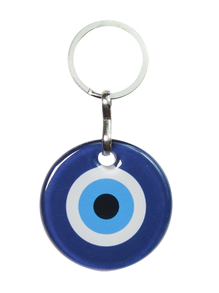 Porte-clés Oeil de Nazar en Verre Bleu marine 2