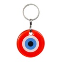 Porte-clés Oeil de Nazar en Verre Rouge 4
