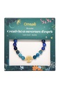 Bracelet Perles rondes 8 mm Lapis-Lazuli et Apatite Charm Arbre de vie 2