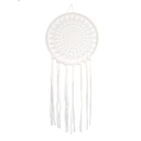 Attrape-rêves Macramé Blanc 30 cm 2
