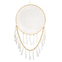 Attrape-rêves Macramé Boho Blanc 40 cm 2