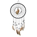 Attrape-rêves Noir et Plumes Naturelles 30 cm 2