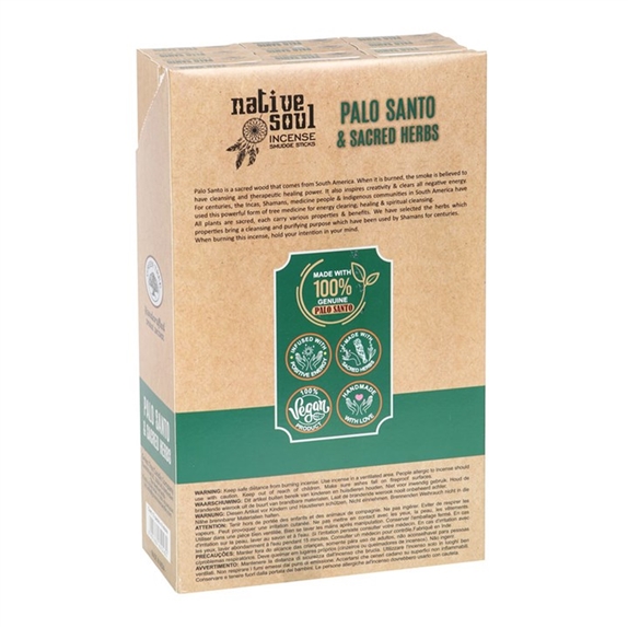 Encens Green Tree Native Soul Palo Santo & Herbes Sacrées - 15 grs 2