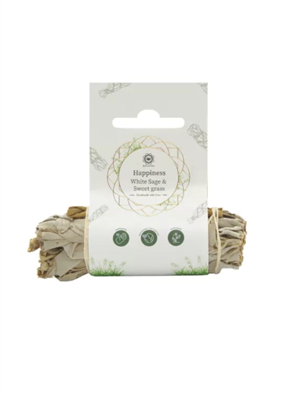 Bâton de fumigation Joie de vivre Sauge et foin d'odeur 10 cm 2