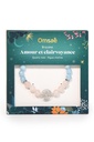 Bracelet Perles rondes 8 mm Quartz Rose et Aigue-Marine Charm Arbre de vie 2