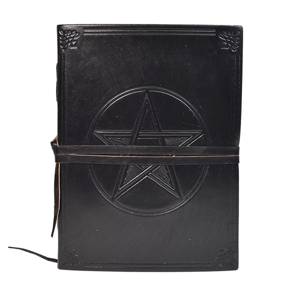 Grimoire en Cuir Pentacle 7