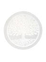 Socle en Sélénite gravé Arbre de Vie 10 cm 2