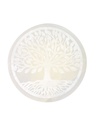 Socle en Sélénite gravé Arbre de Vie 14 cm 2