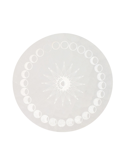 Plaque en Sélénite Phases de lune 12 cm 2