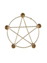 Porte-bougie Pentacle Doré 3