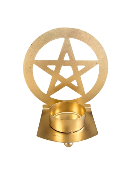 Bougeoir Métal Pentacle 2