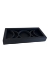 Support en bois et porte-carte de Tarot Triple Lune - Noir 3