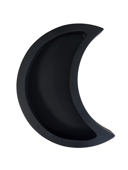 Support en bois Croissant de Lune - Noir 2