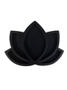 Support en bois Lotus - Noir 2