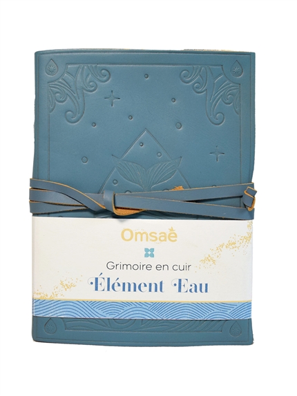 Grimoire en cuir Elément Eau 5