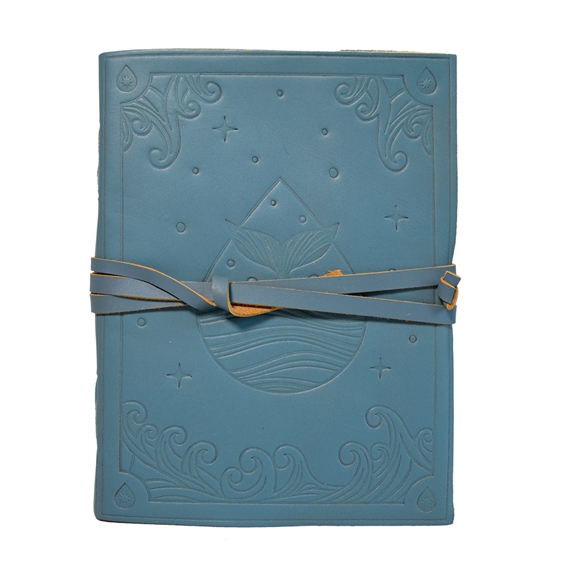 Grimoire en cuir Elément Eau 8