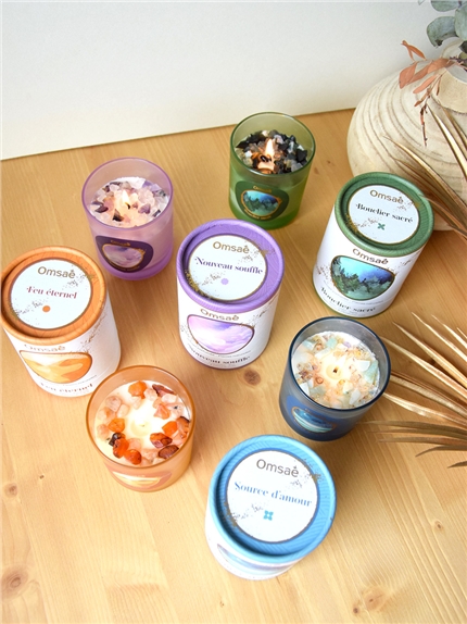 Bougie Lithothérapie Source d'Amour 6