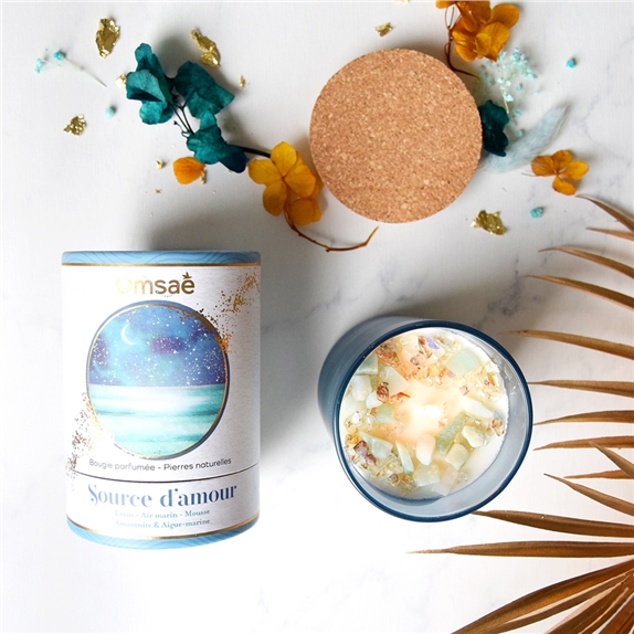 Bougie Lithothérapie Source d'Amour 7