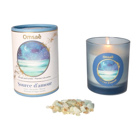 Bougie Lithothérapie Source d'Amour 10