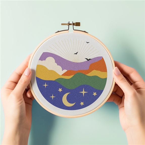 Coffret Broderie Paysage 8