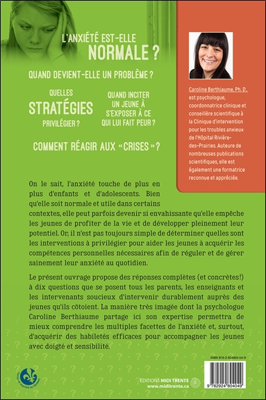L'anxiété chez l'enfant et l'adolescent - 10 questions sur... 2