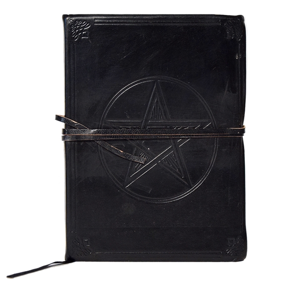 Grimoire en Cuir Pentacle 9