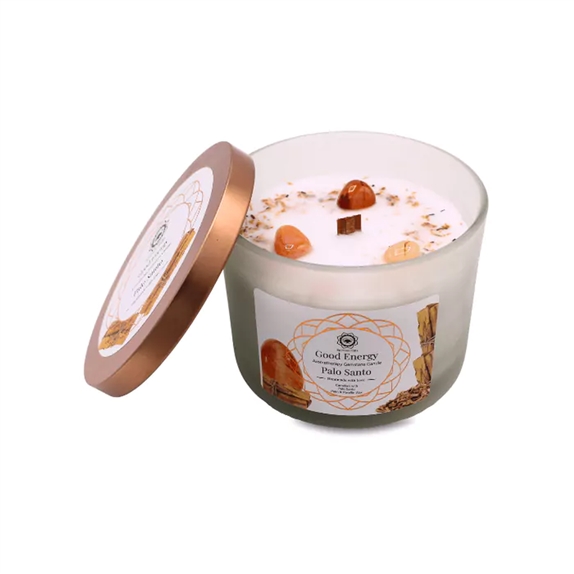 Bougie Litho Green Tree Énergie positive - Palo Santo - 256 grs 2