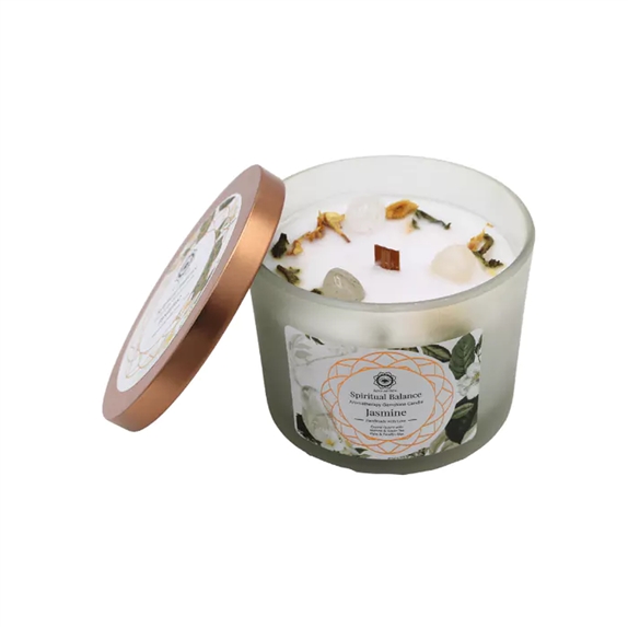 Bougie Litho Green Tree Équilibre spirituel - Jasmin - 256 grs 2