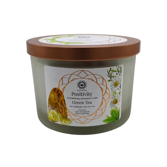 Bougie Litho Green Tree Positivité - Thé Vert - 256 grs 4