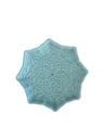 Porte-encens en céramique Mandala Bleu 2