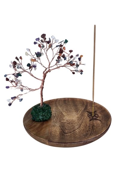 Porte-encens Arbre du bonheur - Triple Lune 2