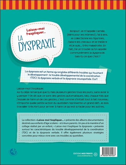Laisse-moi t'expliquer... La dyspraxie - Album éducatif pour comprendre et mieux vivre la différence 2