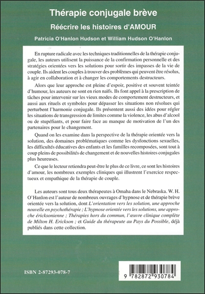 Thérapie conjugale brève - Réécrire les histoires d'amour 2