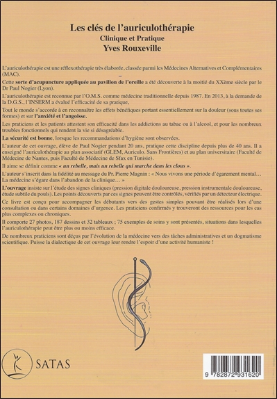 Les clés de l'auriculothérapie - Clinique et Pratique 2