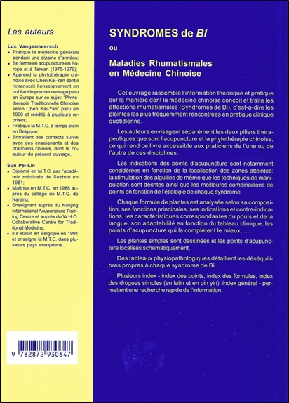 Syndromes de Bi ou Traitement des maladies rhumatismales en médecine traditionnelle chinoise 2