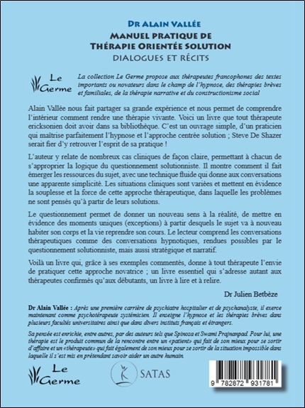 Manuel pratique de Thérapie Orientée Solution - Dialogues et récits 2