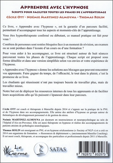 Apprendre avec l'hypnose - Scripts pour faciliter toutes les phases de l'apprentissage 2