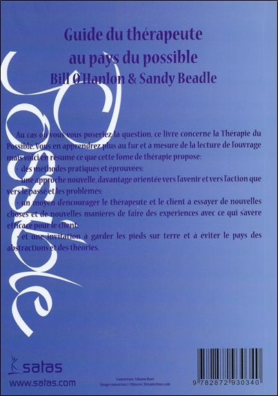 Guide du thérapeute au pays du possible - Méthodes de la thérapie du possible 2