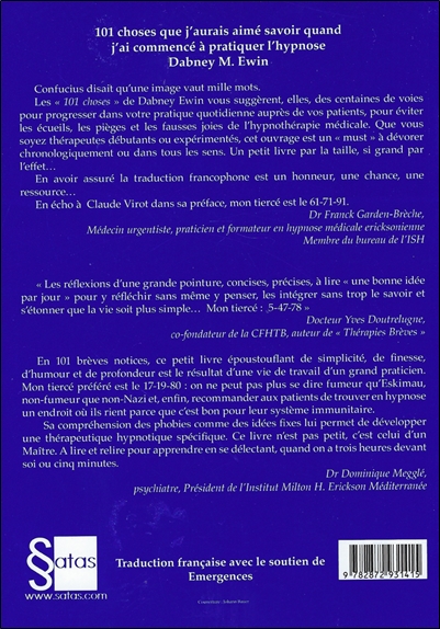 101 choses que j'aurais aimé savoir quand j'ai commencé à pratiquer l'hypnose 2